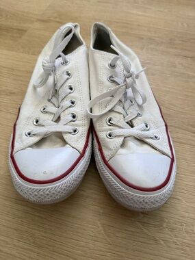 White Converse low top